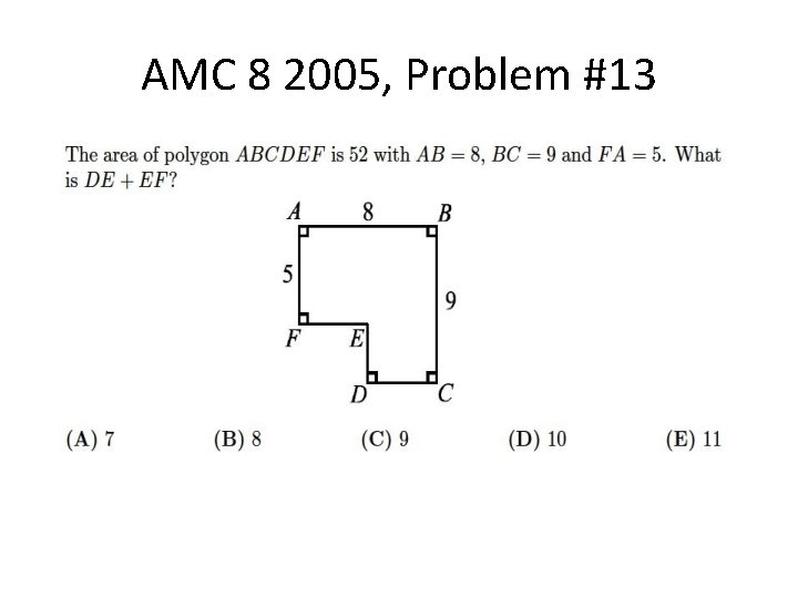 AMC 8 2005, Problem #13 