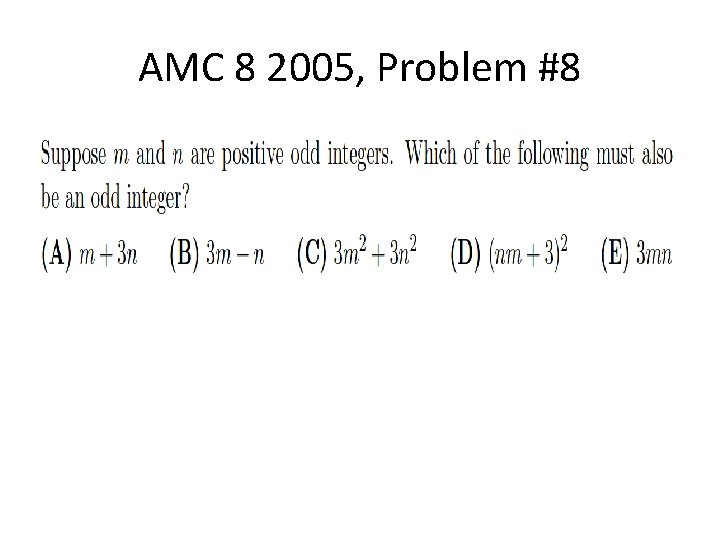 AMC 8 2005, Problem #8 