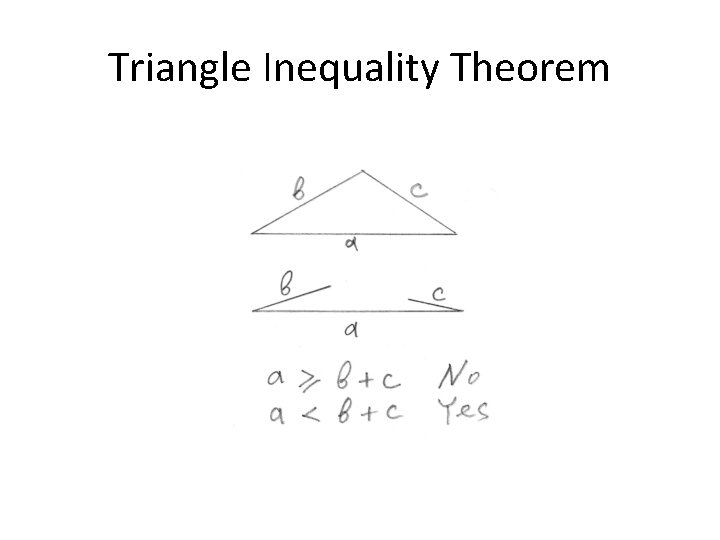 Triangle Inequality Theorem 