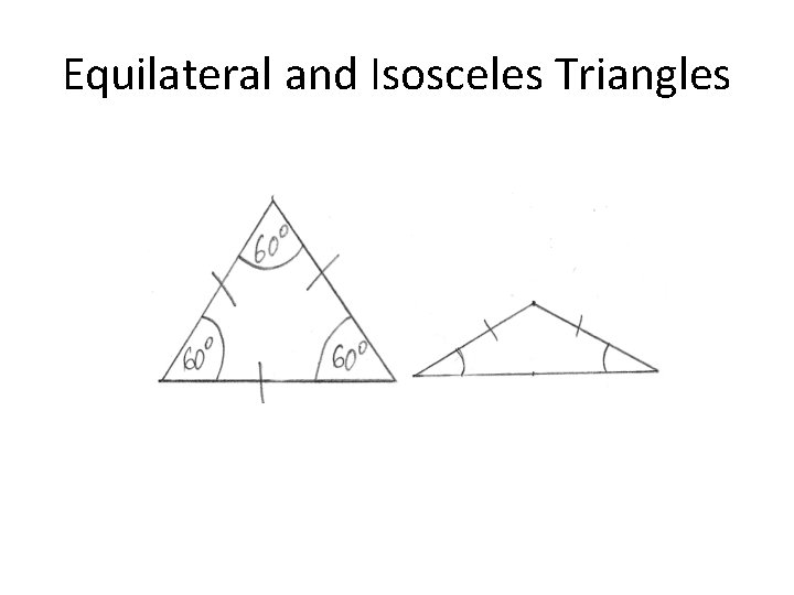 Equilateral and Isosceles Triangles 