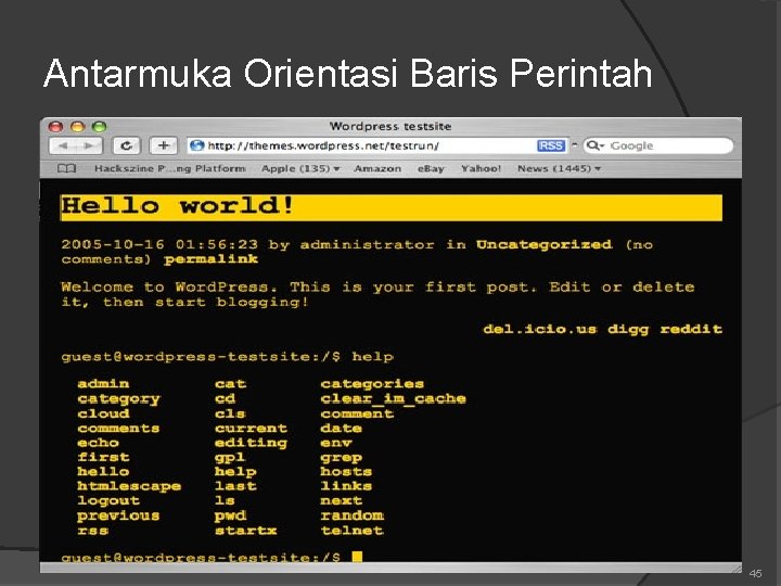 Antarmuka Orientasi Baris Perintah 45 