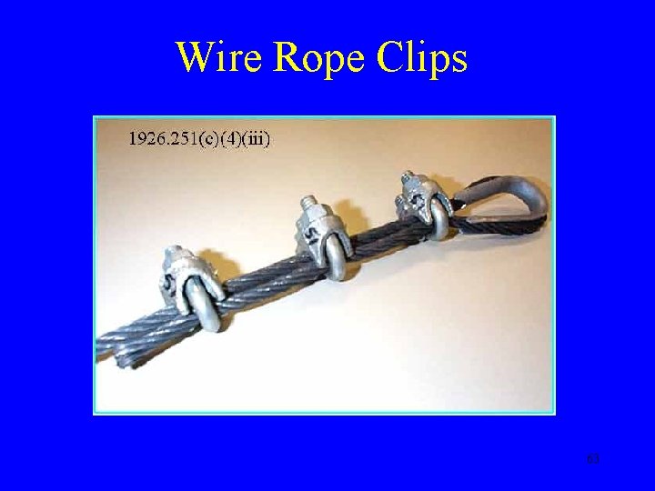 Wire Rope Clips 63 