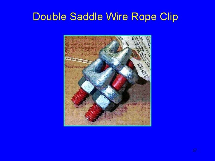 Double Saddle Wire Rope Clip 67 