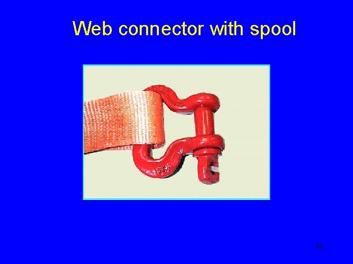 Web connector with spool 88 