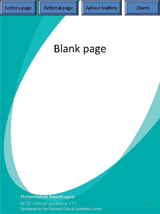 Letters page Referral page Advice leaflets Charts Blank page Issue date: October 2010 Nocturnal