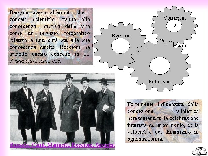 Bergson aveva affermato che i concetti scientifici stanno alla conoscenza intuitiva delle vita come