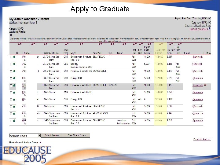 Apply to Graduate 