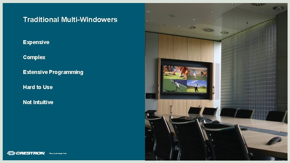 Traditional Multi-Windowers Expensive Complex Extensive Programming Hard to Use Not Intuitive Where technology starts