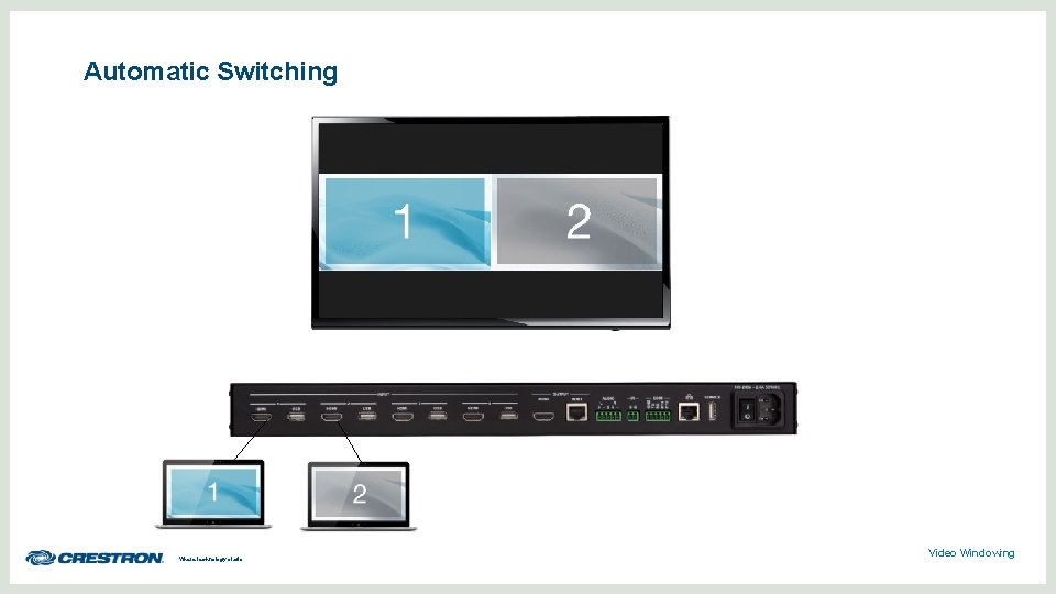 Automatic Switching Where technology starts Video Windowing 