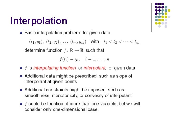 Interpolation 