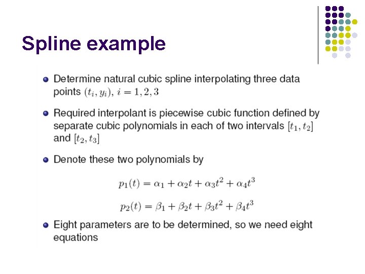 Spline example 