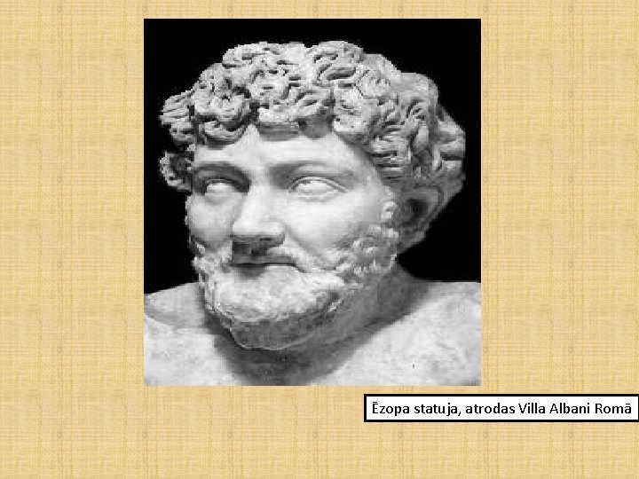 Ēzopa statuja, atrodas Villa Albani Romā Ēzopa statuja, atrodas Villa Albani Romā