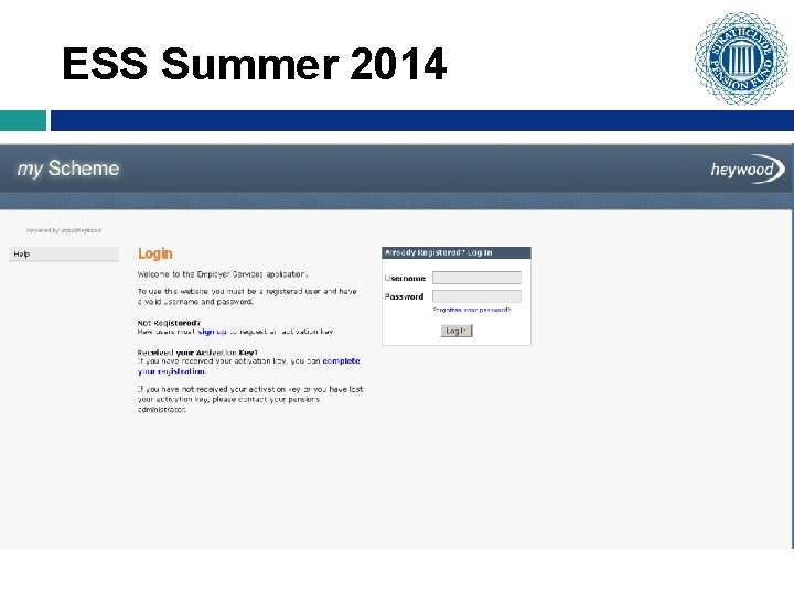 ESS Summer 2014 