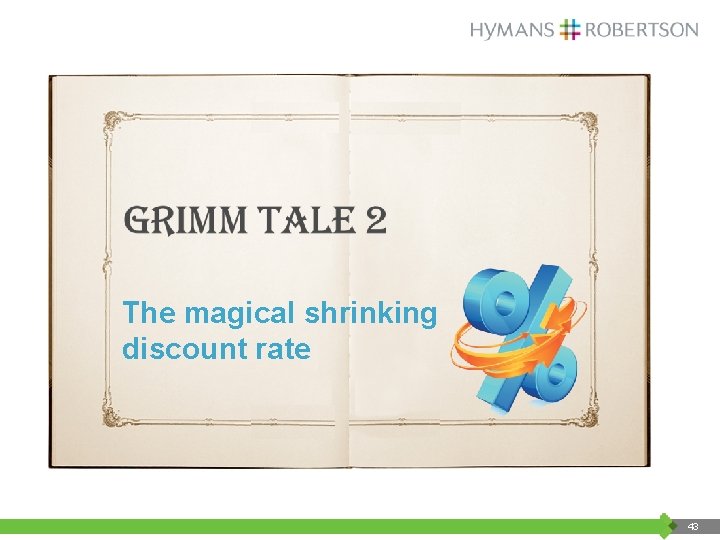 The magical shrinking discount rate 43 