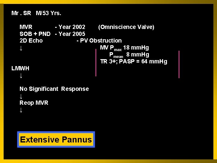 Mr. SR M/53 Yrs. MVR - Year 2002 (Omniscience Valve) SOB + PND -