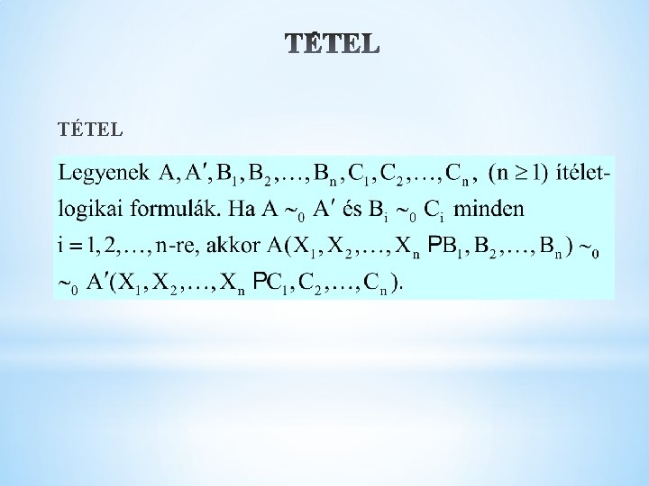 TÉTEL 