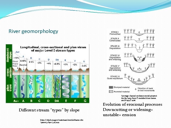 River geomorphology Six-stage channel evolution model adopted for the Sieve River Ž modified from River geomorphology Six-stage channel evolution model adopted for the Sieve River Ž modified from