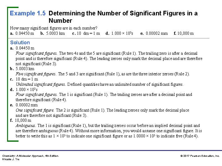 Example 1. 5 Determining the Number of Significant Figures in a Number How many Example 1. 5 Determining the Number of Significant Figures in a Number How many