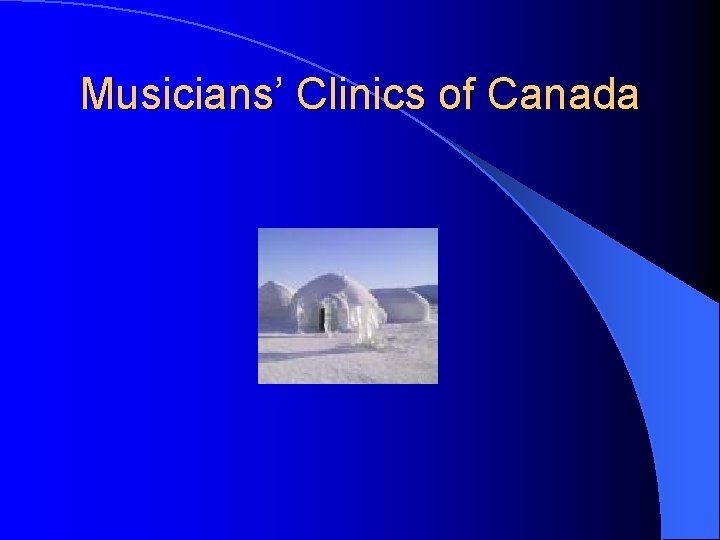 Musicians’ Clinics of Canada 