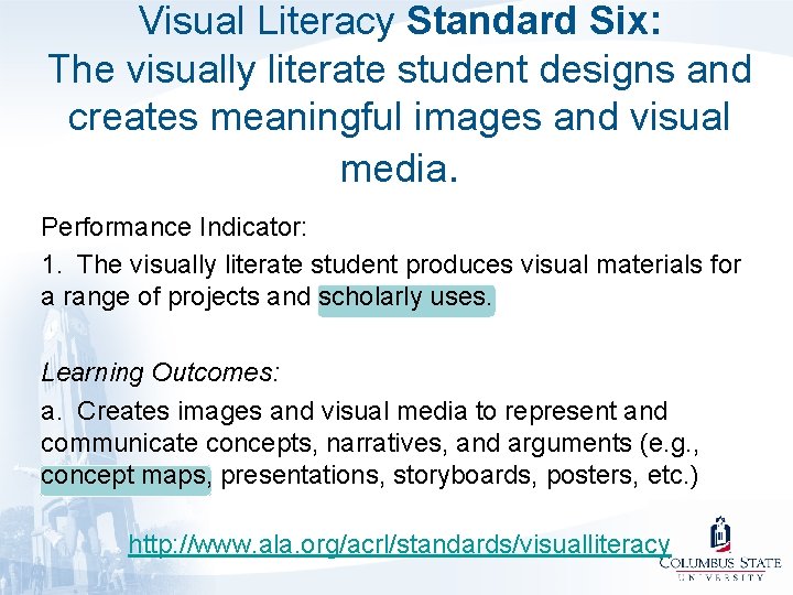Visual Literacy Map Example Connecting the Concept Map with Library Research Taking