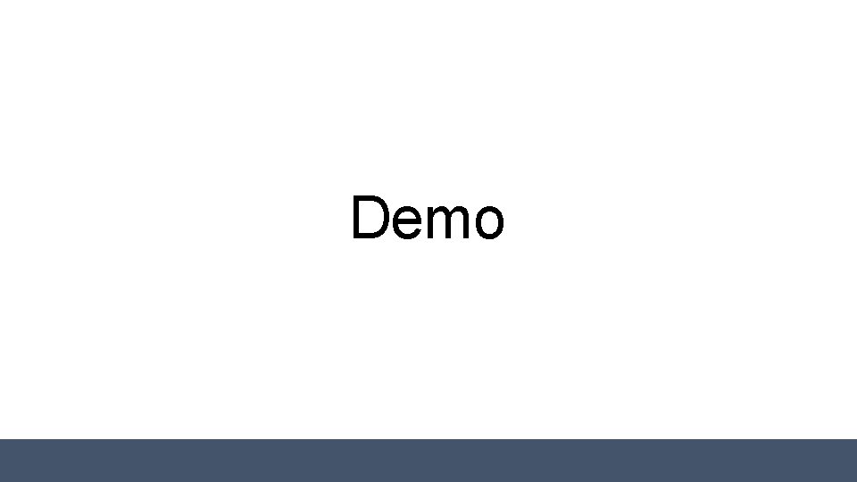 Demo 