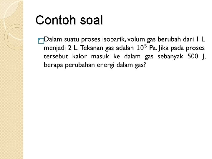 Contoh soal � 
