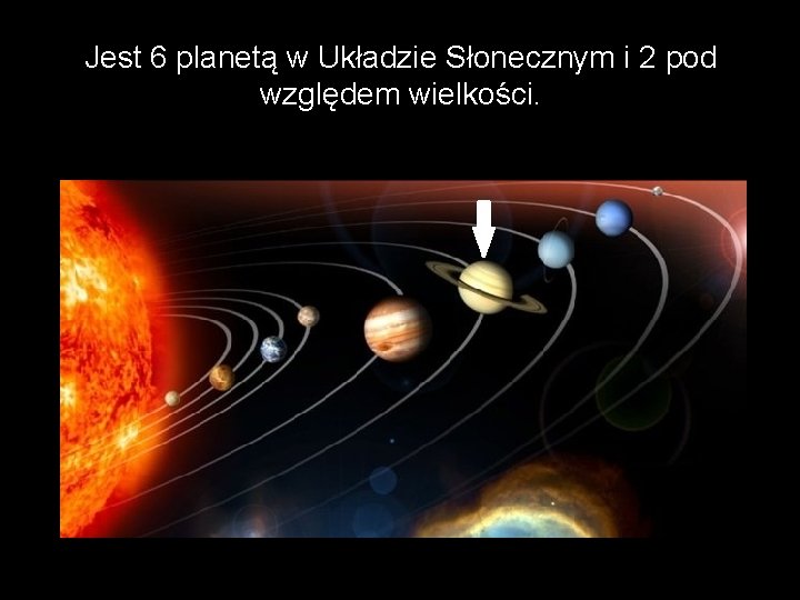 Jest 6 planetą w Układzie Słonecznym i 2 pod względem wielkości. 