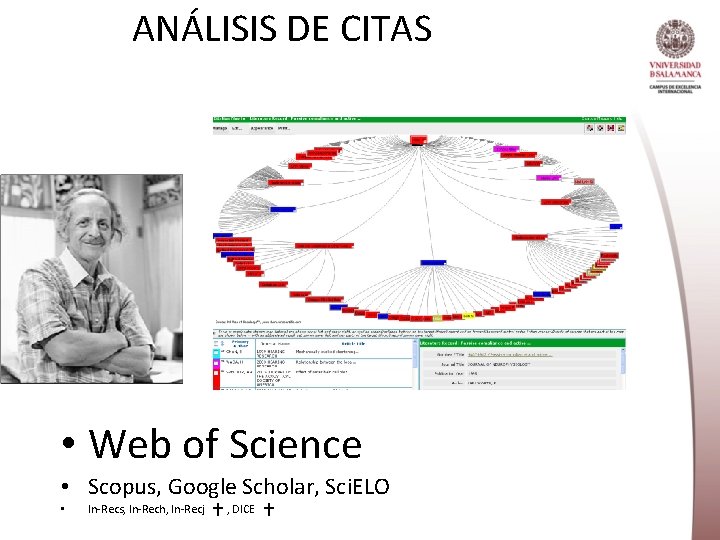 ANÁLISIS DE CITAS • Web of Science • Scopus, Google Scholar, Sci. ELO •