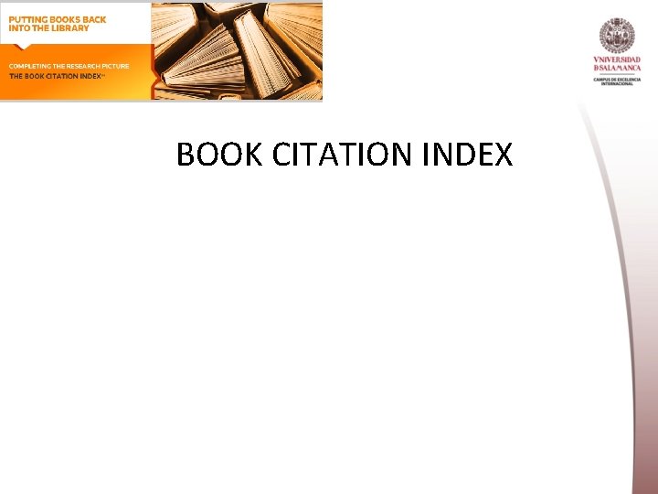 BOOK CITATION INDEX 
