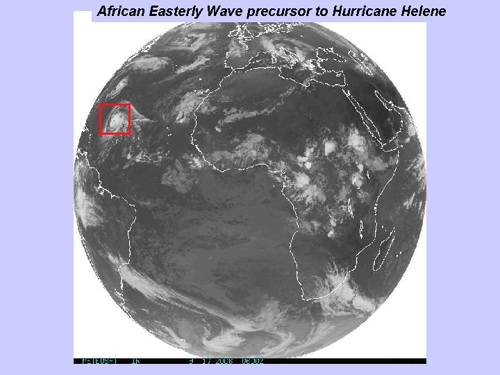 African Easterly Wave precursor to Hurricane Helene 