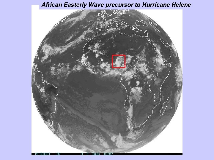 African Easterly Wave precursor to Hurricane Helene 