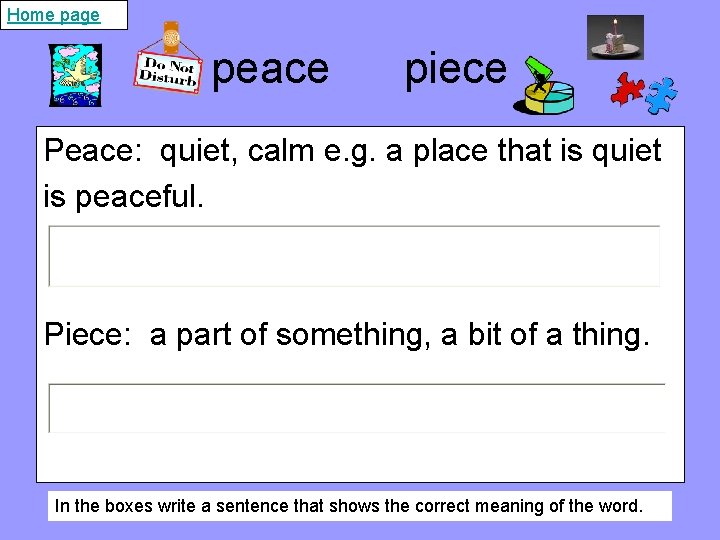 Home page peace piece Peace: quiet, calm e. g. a place that is quiet