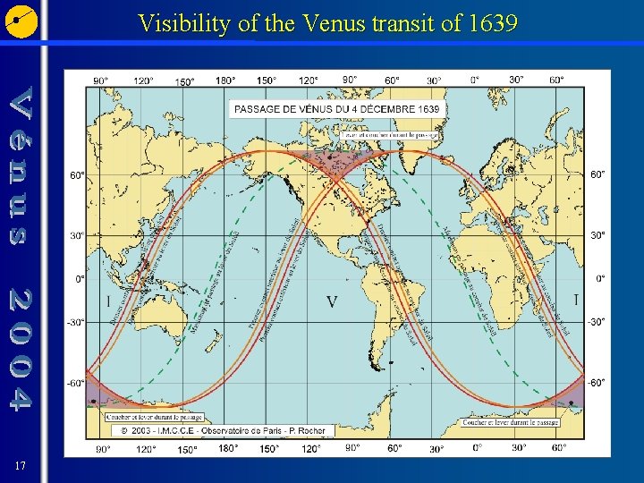 Visibility of the Venus transit of 1639 17 