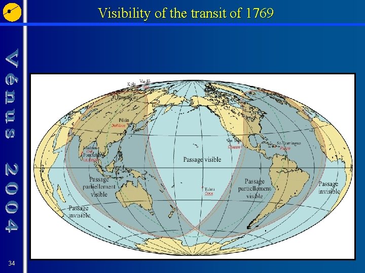 Visibility of the transit of 1769 34 