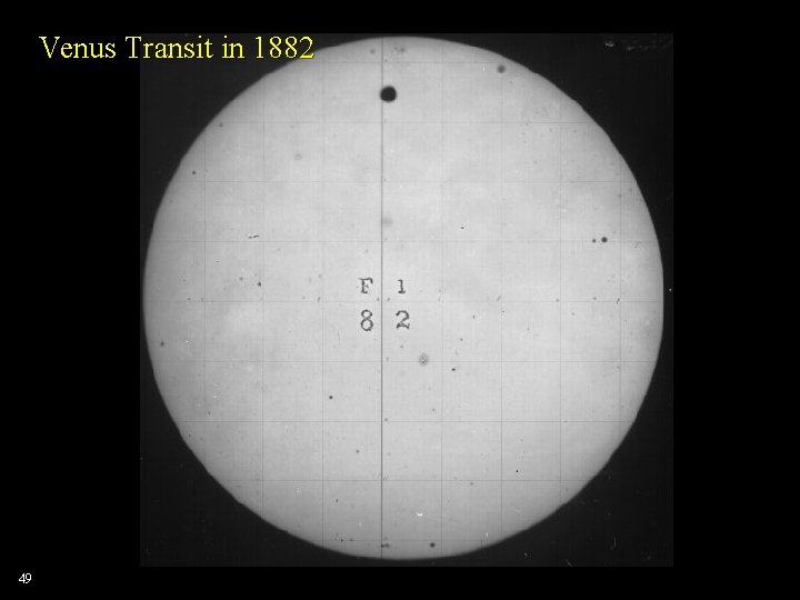 Venus Transit in 1882 49 