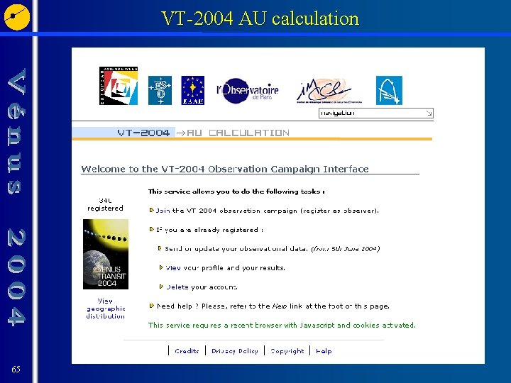 VT-2004 AU calculation 65 