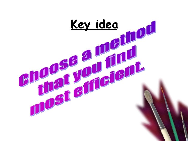 Key idea 