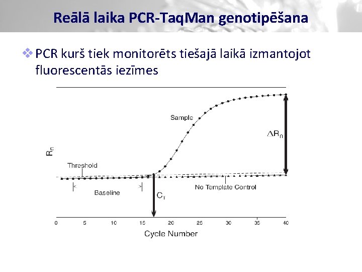 Reālā laika PCR-Taq. Man genotipēšana v PCR kurš tiek monitorēts tiešajā laikā izmantojot fluorescentās