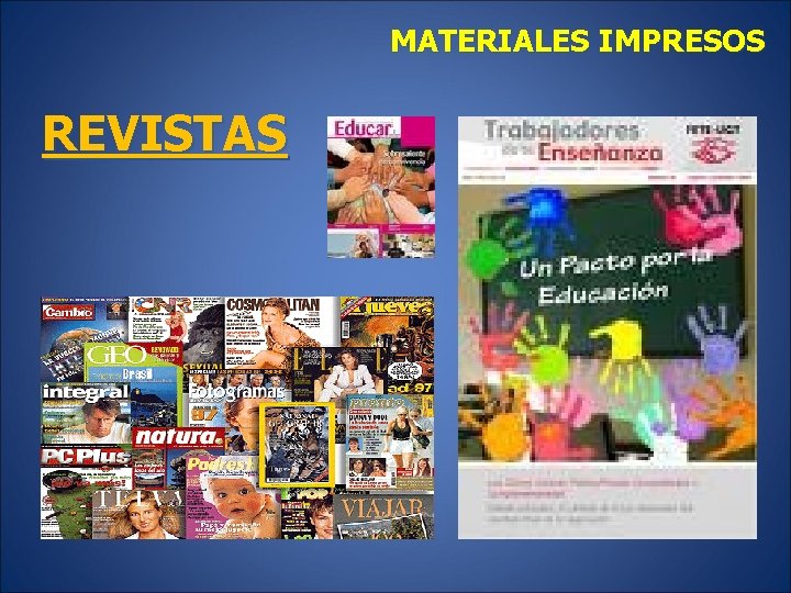 MATERIALES IMPRESOS REVISTAS 