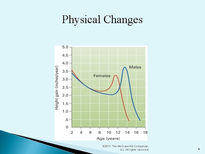 Physical Changes © 2011 The Mc. Graw-Hill Companies, Inc. All rights reserved. 4 