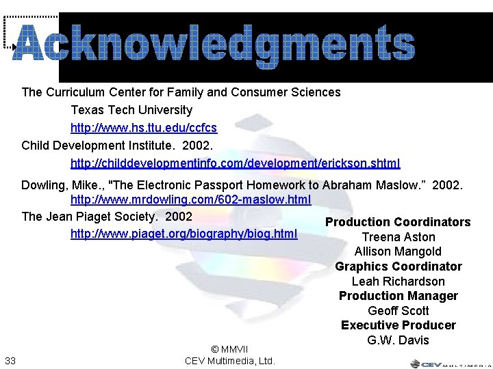The Curriculum Center for Family and Consumer Sciences Texas Tech University http: //www. hs. The Curriculum Center for Family and Consumer Sciences Texas Tech University http: //www. hs.