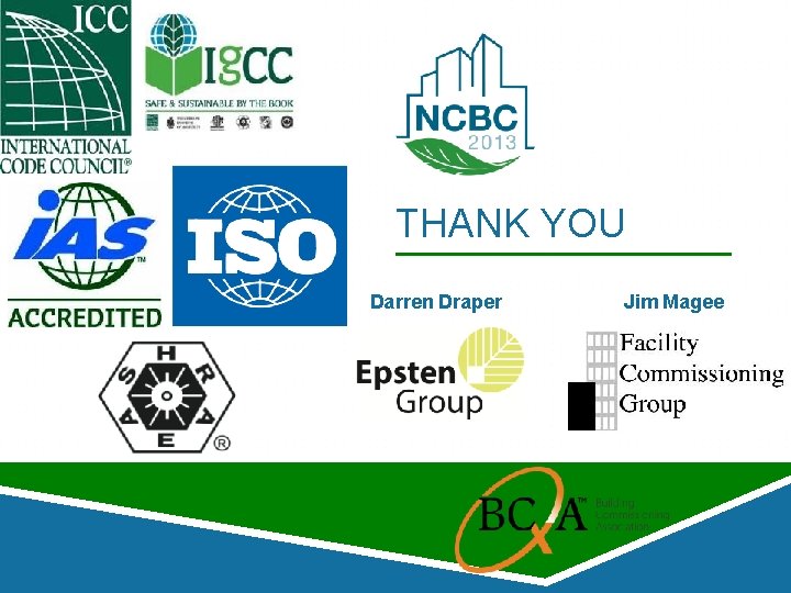 THANK YOU Darren Draper Jim Magee THANK YOU Darren Draper Jim Magee