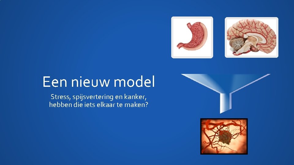 Een nieuw model Stress, spijsvertering en kanker, hebben die iets elkaar te maken? 