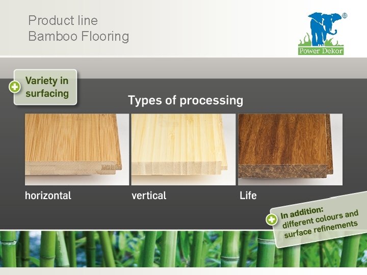 Product line Bamboo Flooring 