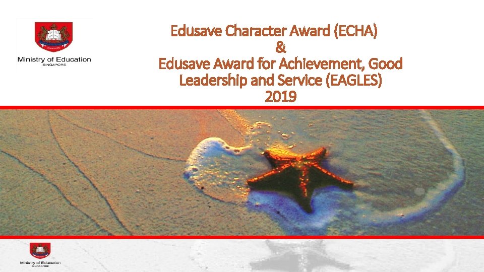 Edusave Character Award (ECHA) & Edusave Award for Achievement, Good Leadership and Service (EAGLES)