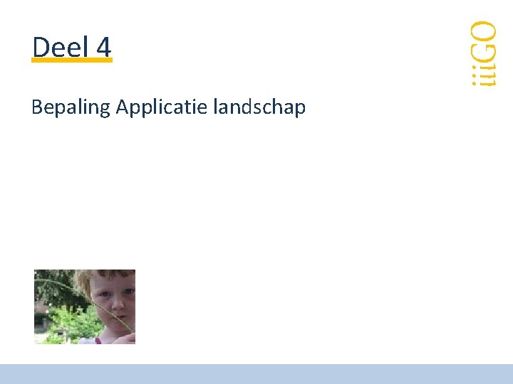 Bepaling Applicatie landschap iii. GO Deel 4 