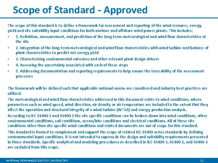 Scope of Standard - Approved The scope of this standard is to define a Scope of Standard - Approved The scope of this standard is to define a