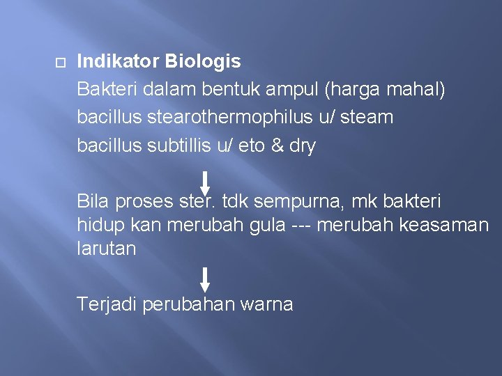  Indikator Biologis Bakteri dalam bentuk ampul (harga mahal) bacillus stearothermophilus u/ steam bacillus