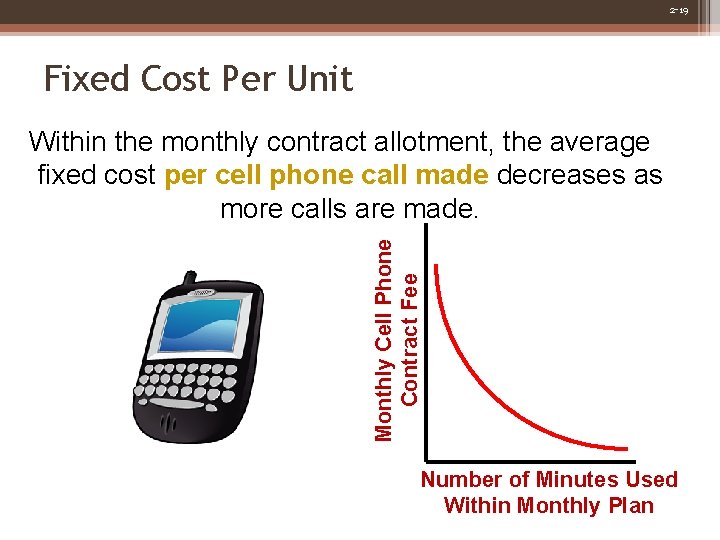 2 -19 Fixed Cost Per Unit Monthly Cell Phone Contract Fee Within the monthly