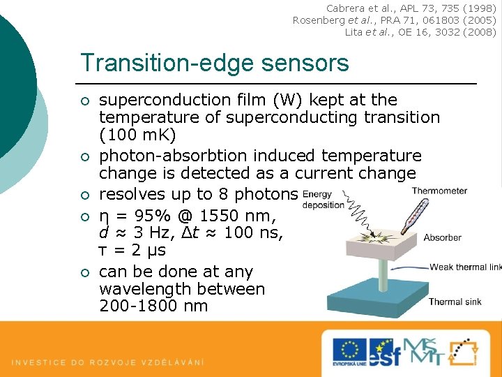 Cabrera et al. , APL 73, 735 (1998) Rosenberg et al. , PRA 71, Cabrera et al. , APL 73, 735 (1998) Rosenberg et al. , PRA 71,
